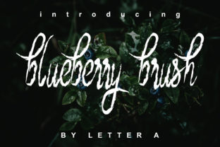 Blueberry Brush: A Calligraphy Font for Web and Digital Design