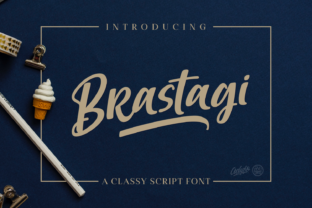 Brastagi: A Bold Script Font for Handmade Products and Labels