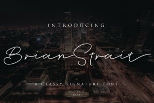 Brian Strait: A Refined Script Font for Thoughtful Editorial Design