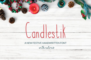 Candlestik: A Handwritten Font for Festive Crafting