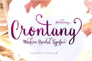 Crontang: A Handpainted Script Font for Digital Campaigns