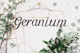 Geranium: A Handwritten Script Font for Polished Branding