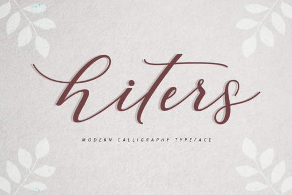 Hiters: A Script Font That Brings Elegance to Your Brand Identity