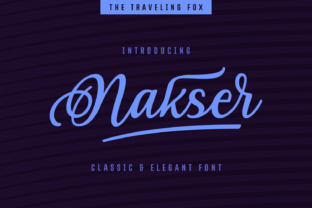 Nakser: A Swirly Decorative Font That Works for Real Branding