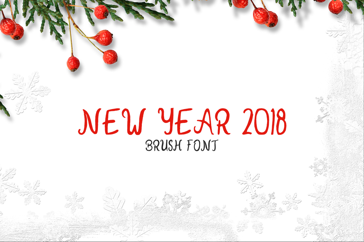 New Year 2018 Font: Handwritten Charm for Handmade Products