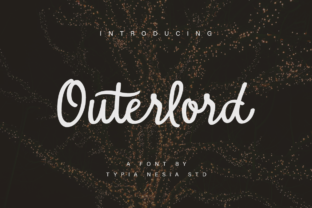 Outerlord: A Clean Marker Signature Font for Edgy Branding