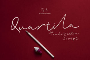 Quartila Font: A Handwritten Script for Editorial Elegance