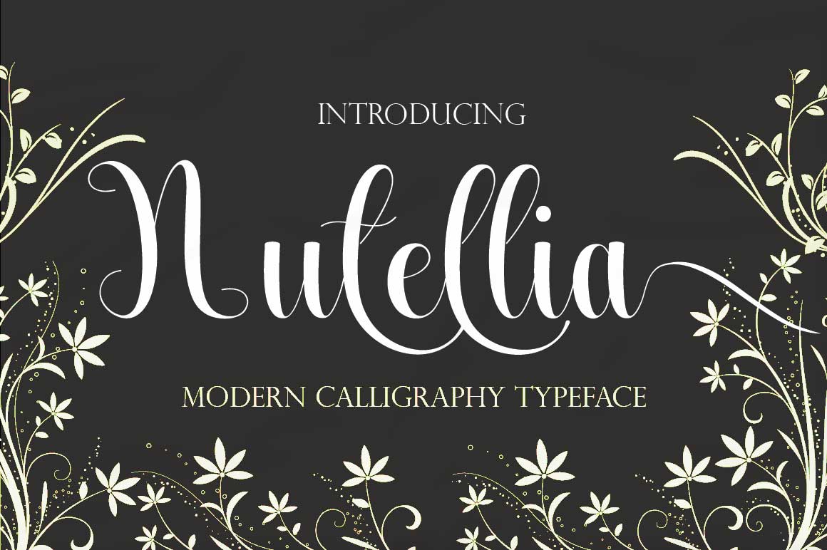 Testing Nutellia Script Font for a Real Branding Project